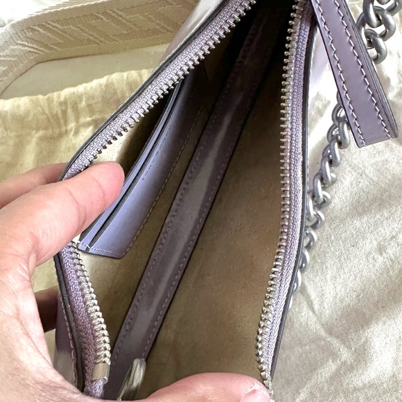 TORY BURCH Mini Leather Satchel Purse Small 151 Mercer Crescent Bag in Lavender - Picture 10 of 15